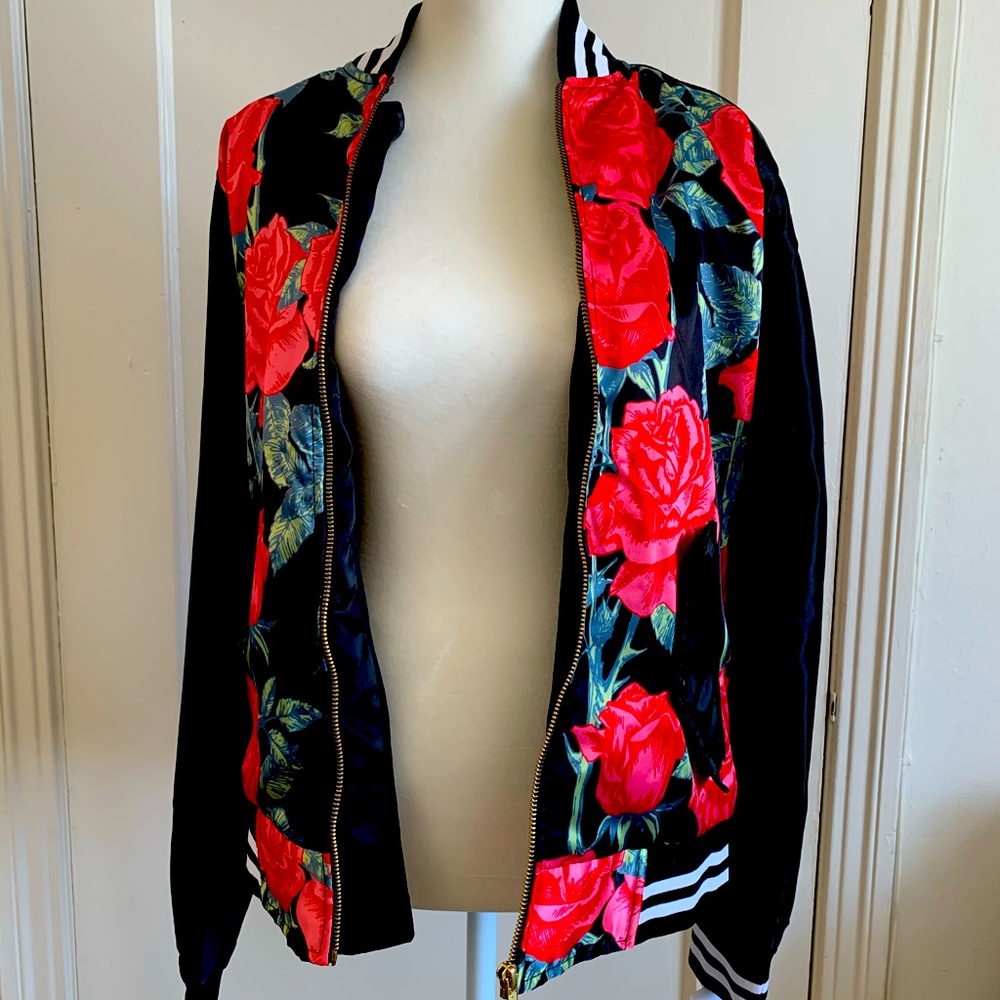 Floral Bomber Jacket
